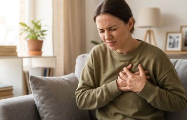 Sharp Pain Right Side of Chest Woman